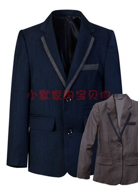 伊顿西服双层兜春秋学院风