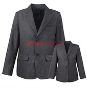 英伦ABBGRA 西装 伊顿同款 校服西服外套深灰色学院男童女童春秋制式