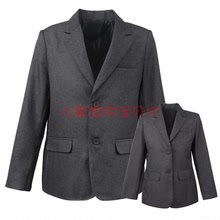 伊顿同款校服西服外套深灰色学院男童女童春秋制式西装英伦ABBGRA