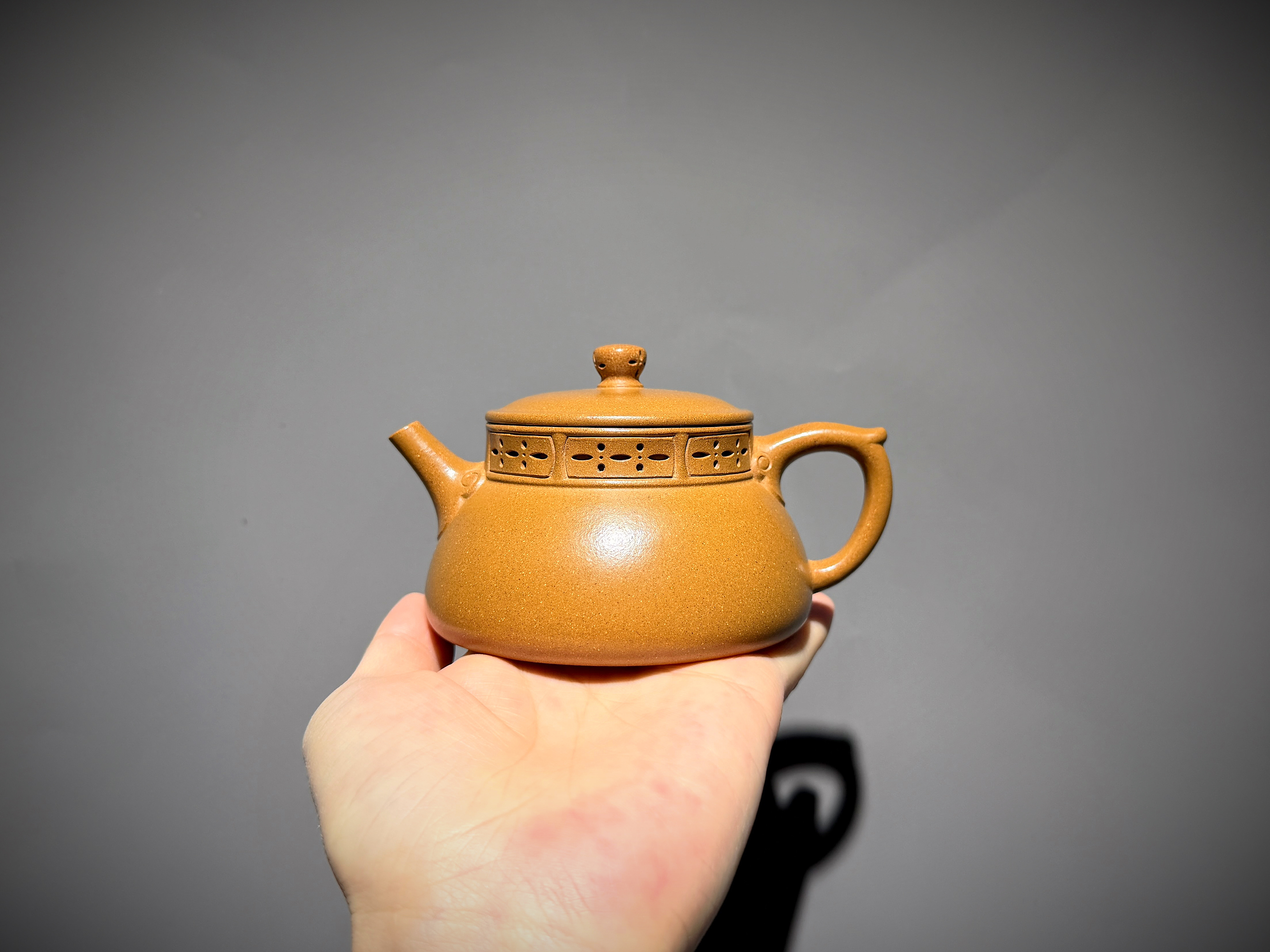 龙德堂-汤宣武 探春令 原矿金砂段紫砂壶160cc范泽锋设计