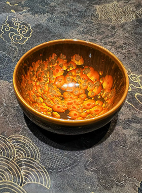 范泽锋朱鹮红钵型天目杯龙德堂主人杯