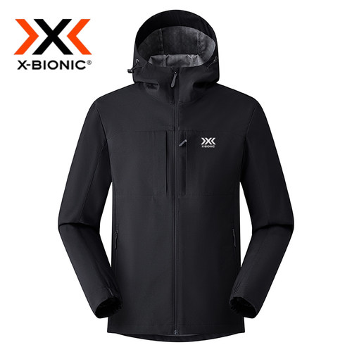 XBIONIC连帽软壳夹克男防风防水