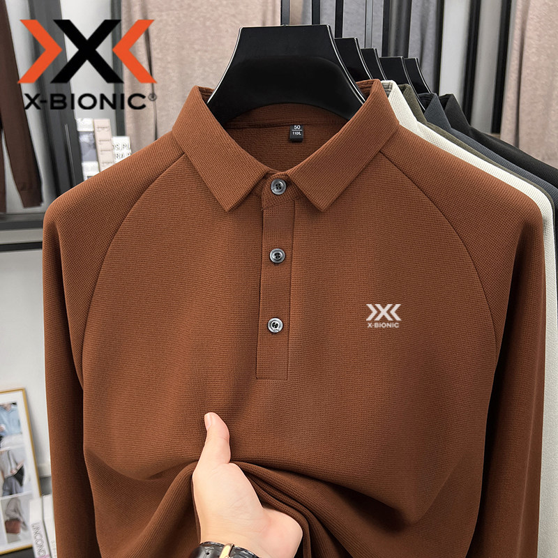 XBIONIC男长袖华夫格抓绒POLO衫图片