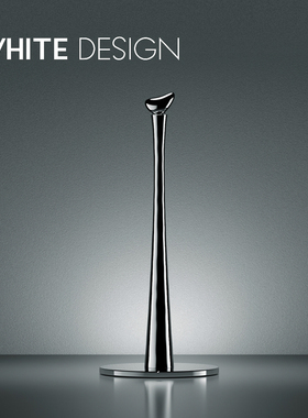 White Design 不锈钢纸巾架卷纸架 厨房餐桌用 金属优雅设计创意