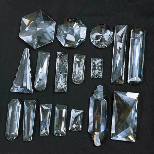 水晶灯具配件多面长条梯形条婚庆