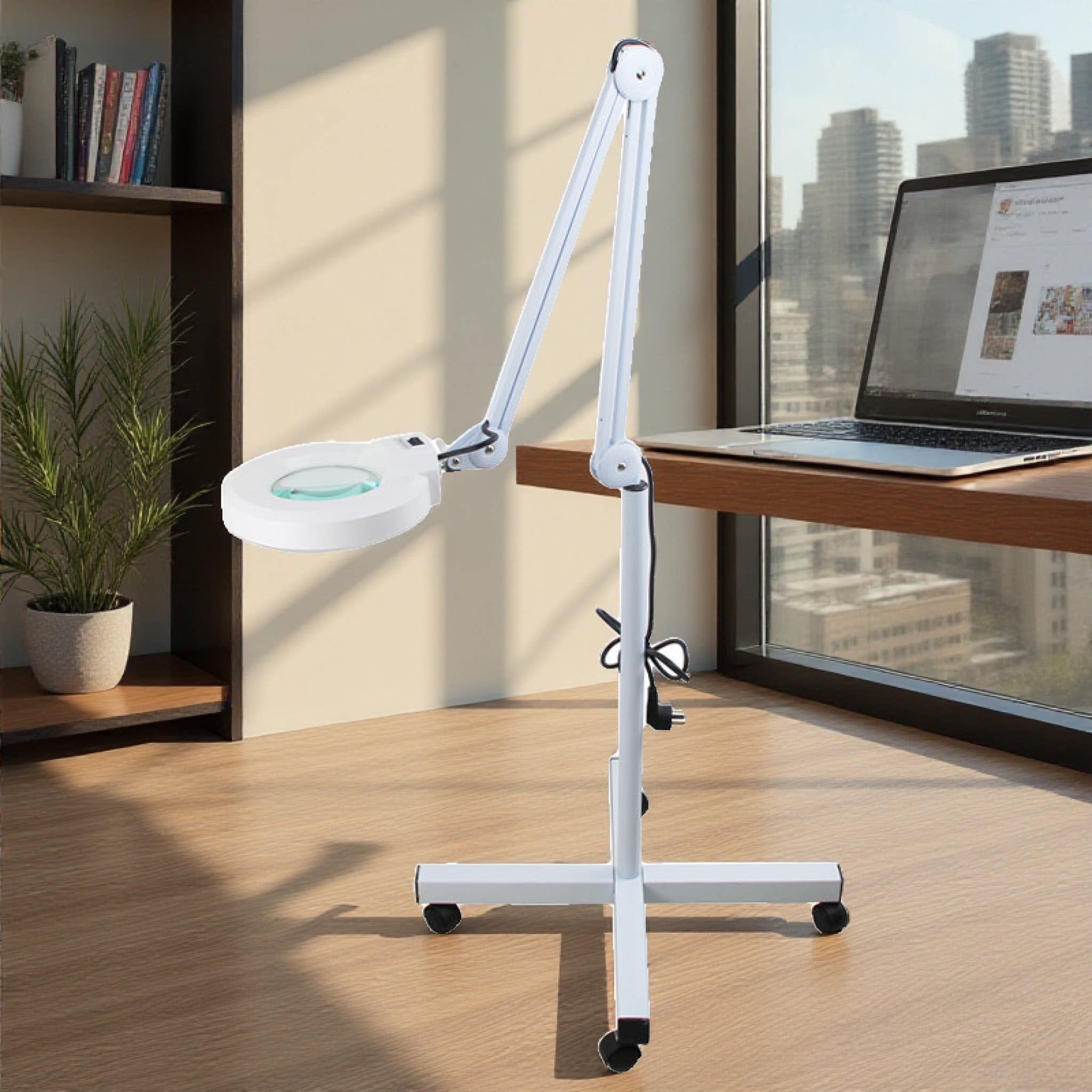 立式放大镜冷光灯放大镜不刺眼美容灯纹绣灯挑痘灯落地灯