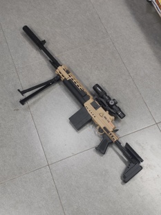 悍迪MK14妹控电动连发玩具枪暗区突围cos装备男孩道具模型礼物