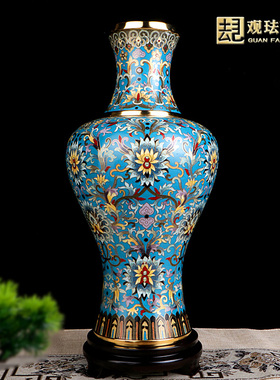 景泰蓝大唐风韵蓝色新中式摆件