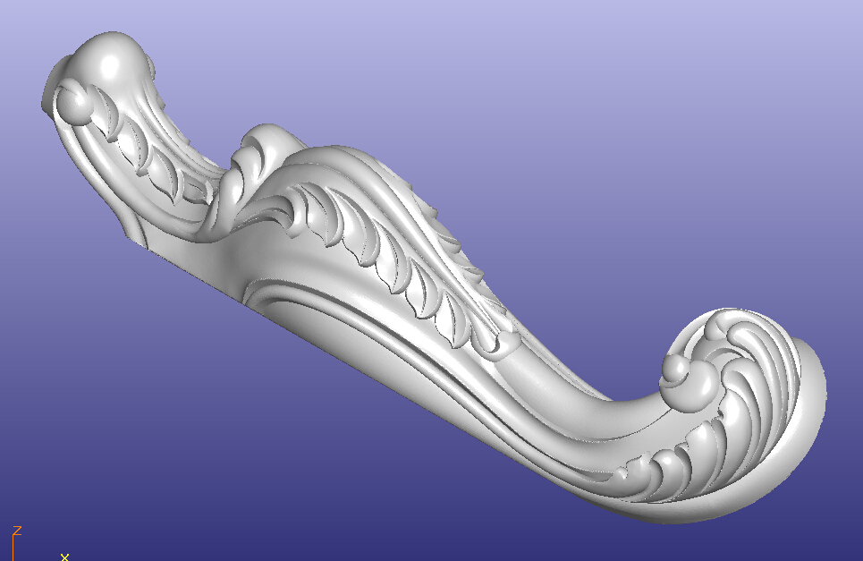 沙发脚STL格式三维立体圆雕浮雕图欧式家具腿木雕图雕刻笔修好