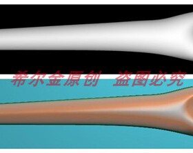 八字发簪精雕图 浮雕图 灰度图  artcam桃木雕玉雕骨雕牙雕刻图