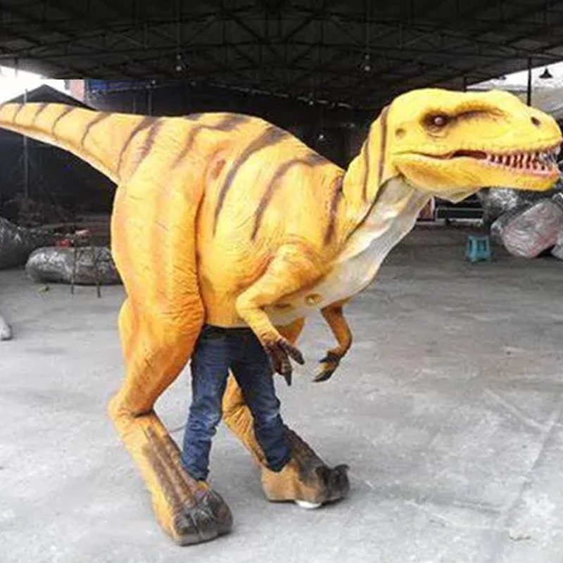 大型恐龙演出服户外舞台表演道具电动成人穿戴恐龙会走会叫全皮套