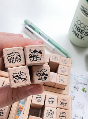 有间手账生日纪念好朋友闺蜜旅游系列猫咪打卡印章图章日记本 bmy