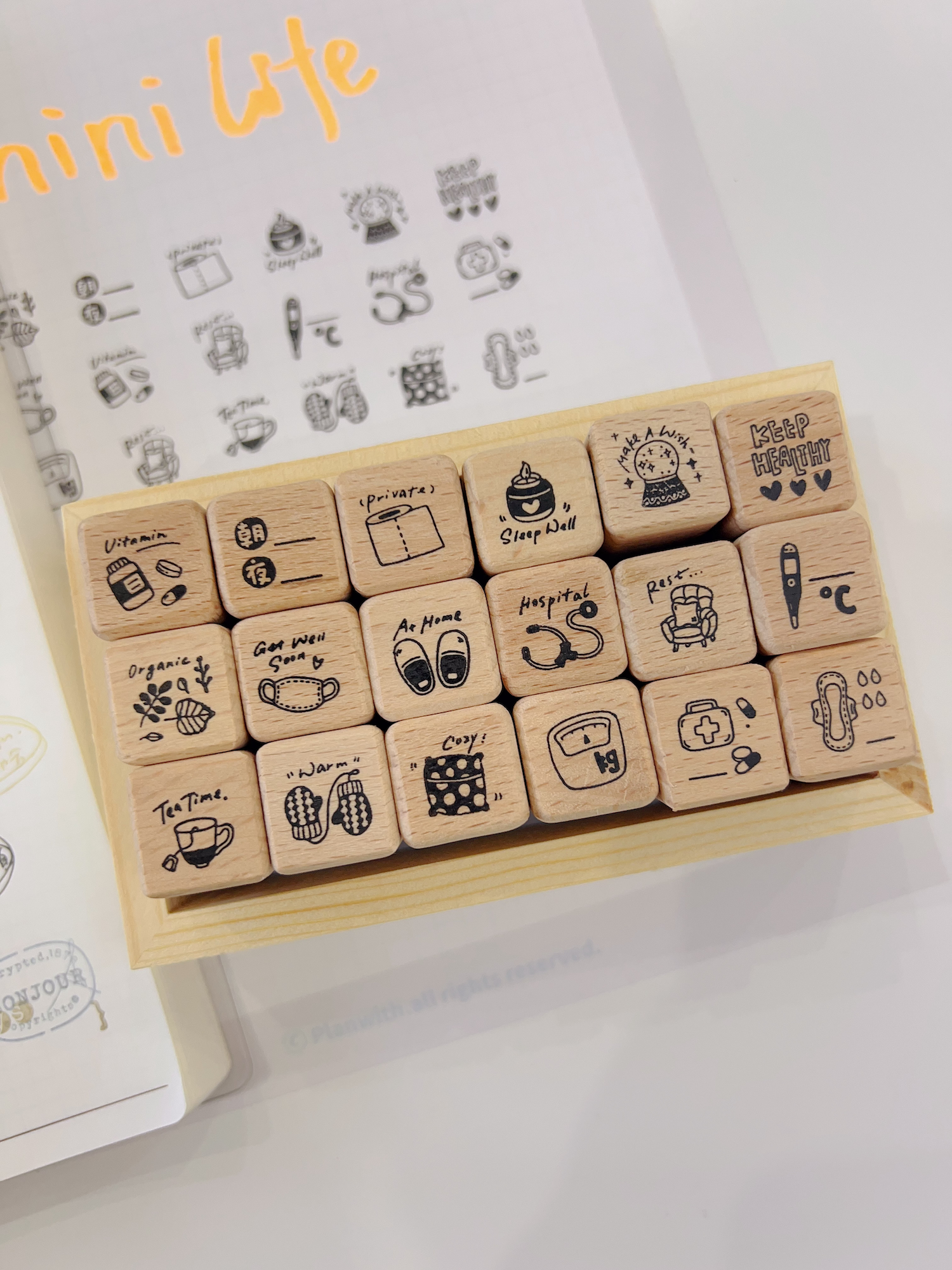 有间手账mini小印章树脂