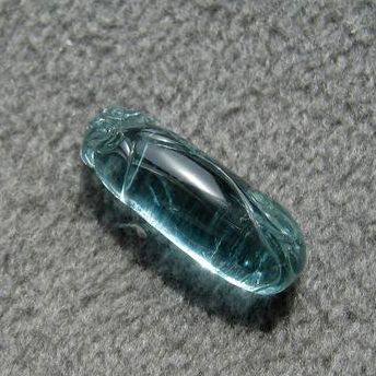 【dongdoon】天然A货绝美原矿天空蓝绝美玻璃体海蓝宝石福至心灵