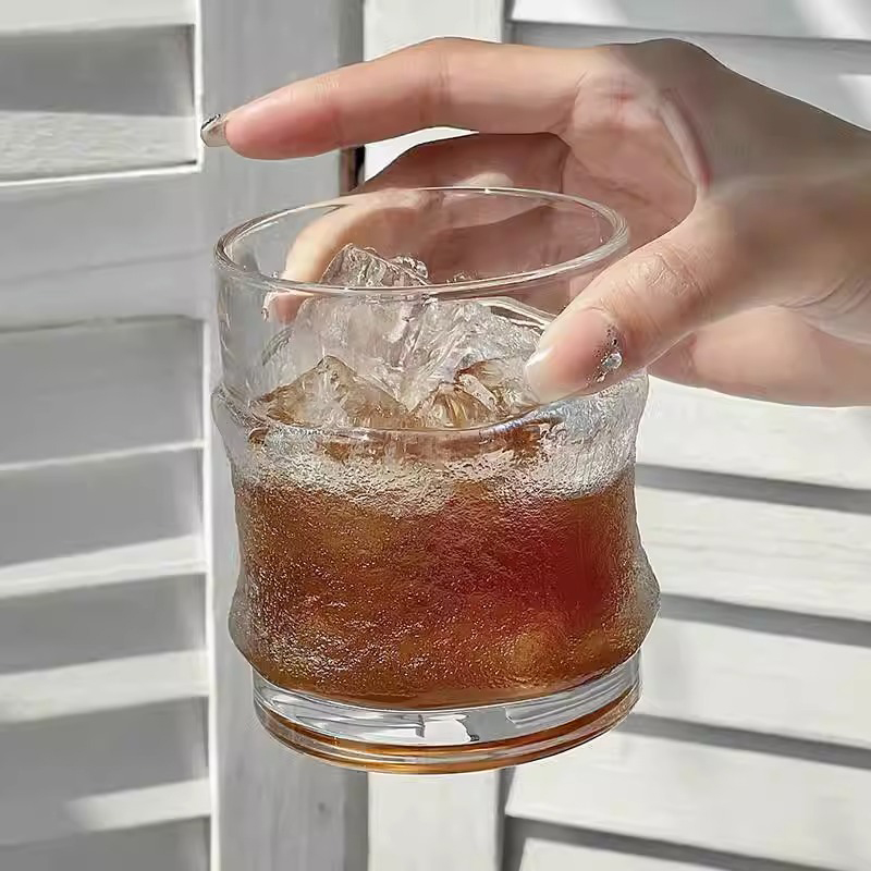 LEEROUT威士忌酒杯玻璃杯高端轻奢创意日式个性创意咖啡杯烈酒杯