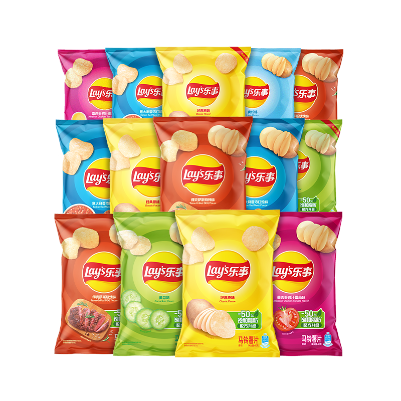 乐事（Lay's）薯片 经典原味 40g*10包 休闲零食礼包膨化薯片,零食/坚果/特产,膨化食品,淘宝优惠券,粉丝福利购,淘宝优惠卷