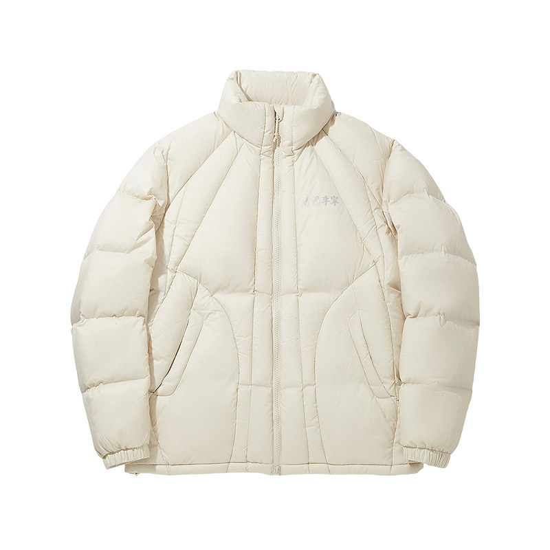 李宁LiNing男立领保暖休闲羽绒服