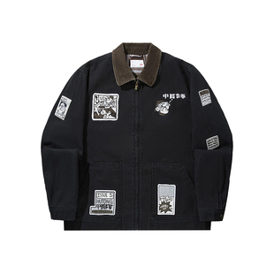 李宁LiNing新款Atticus Torre艺术家限定百搭时尚短棉服AJMV281-4