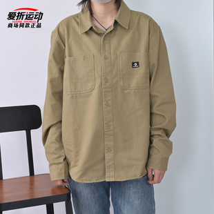 衬衣叠穿翻领休闲外套MCJ562 男百搭长袖 FAK 新款 匡威Converse冬季