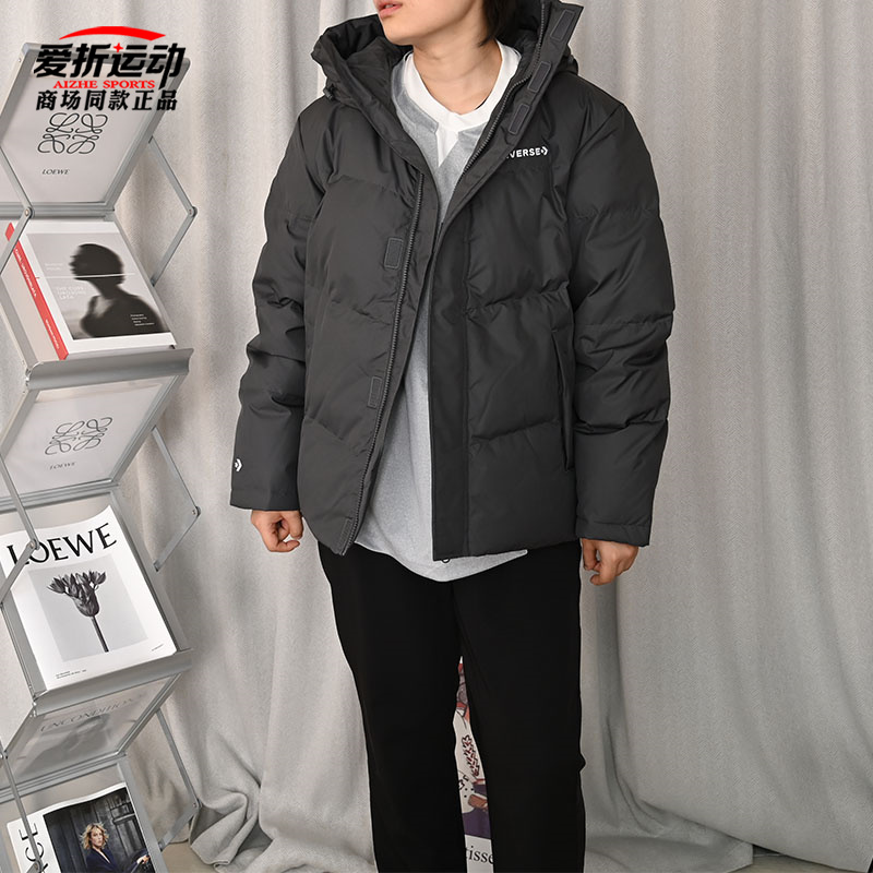 Converse匡威新款男简约百搭休闲复古连帽羽绒服外套10026919-A03
