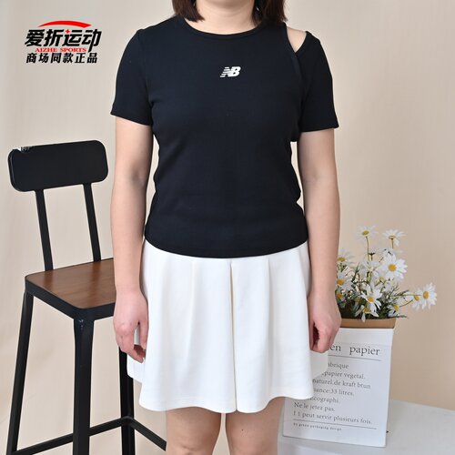 NewBalanceNB女子黑色休闲短袖