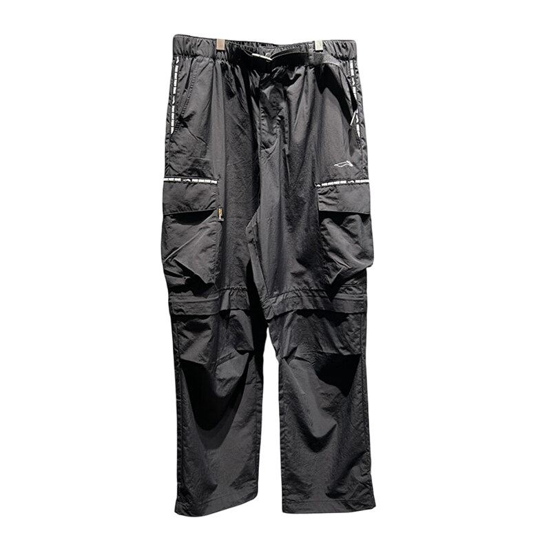 李宁LiNing新款男直筒休闲裤时尚潮流宽松百搭运动长裤子AYKU803