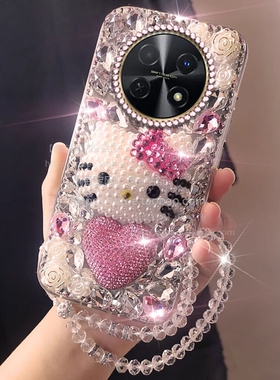 高端满钻镶钻适用华为畅享60X手机壳女款20Pro小众60Pro网红50Pro外壳荣耀5T硬壳6T新品50Plus/2025年50防摔