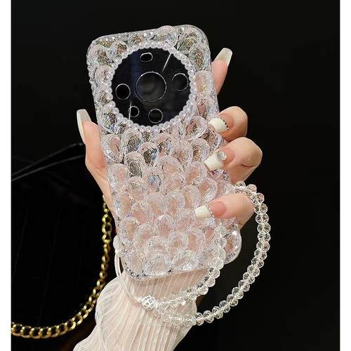 适用华为mate60手机壳70水钻80