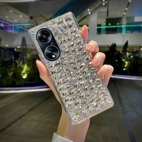 适用OPPOA1带钻手机壳PHS110高级闪钻A1Pro全包防摔5G软壳女潮ins