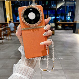 适用于华为Mate60Pro手机壳新款Mate50RS保时捷设计Mate40全包摄像头圈钻mate30Epro防摔mate50pro奢华水钻女