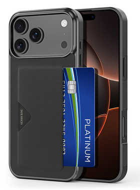 适用苹果17promax手机壳新款高级感iPhone17可插卡17Air全包防摔2025新款17Pro超好看大视窗黑色皮革保护套男