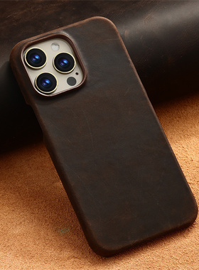 适用苹果17promax手机壳橙色iPhone17 Air新款2025高级感15轻奢16Pro真皮防摔15ProMax磁吸17pro保护套男女款