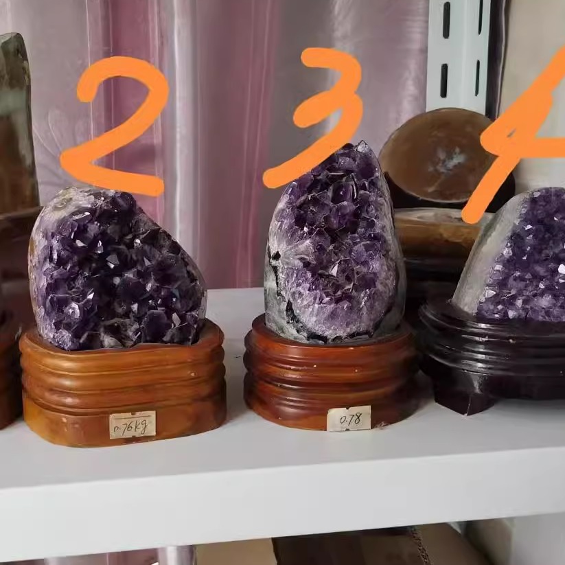 清仓天然紫晶簇紫晶块奇石紫水晶原石摆件消磁办公室居家装饰摆件