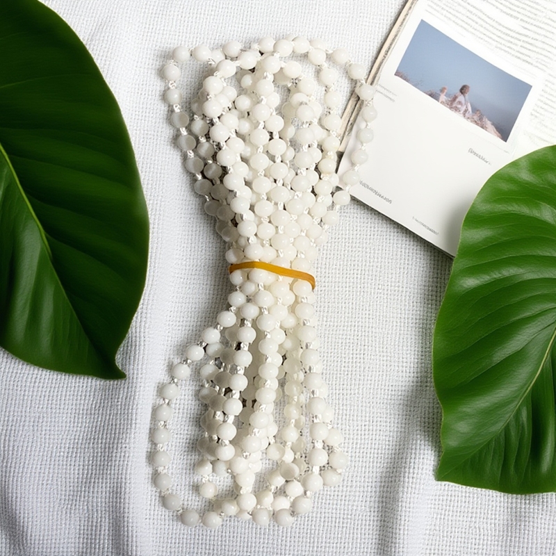 窗帘拉绳子遮光百叶白密拉珠