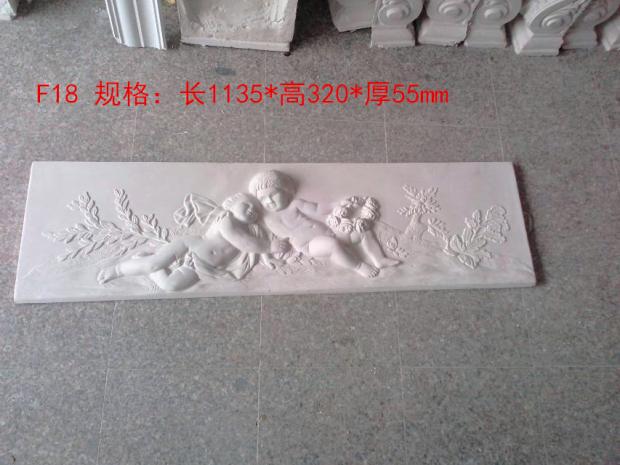 石膏浮雕板材F18 墙壁壁花风景人体雕像雕花孩子天使宝宝艺术装饰