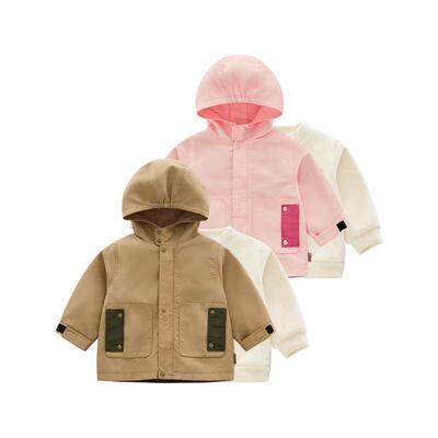 商场同款2025秋冬新品LXCC102004男女宝宝连帽风衣两件套外套
