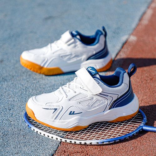 回力儿童网面魔术贴羽毛球鞋