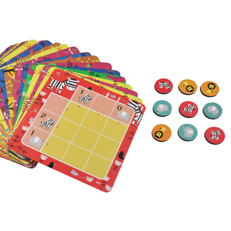 스도쿠 어린이 교육 사고 훈련 장난감 4-6-9 그리드 보드 게임 유치원 입학 사다리 보드 게임