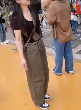 24189大爱美依缘2024夏季新款修身短袖T恤帅气宽松休闲裤显瘦女潮