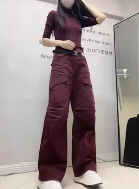 24619大爱美依缘2024早秋新款纯色修身净版打底衫休闲工装裤显瘦