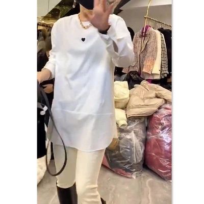 88202大爱美依缘2025早春新款白色打底衫女内搭洋气中长款显瘦女