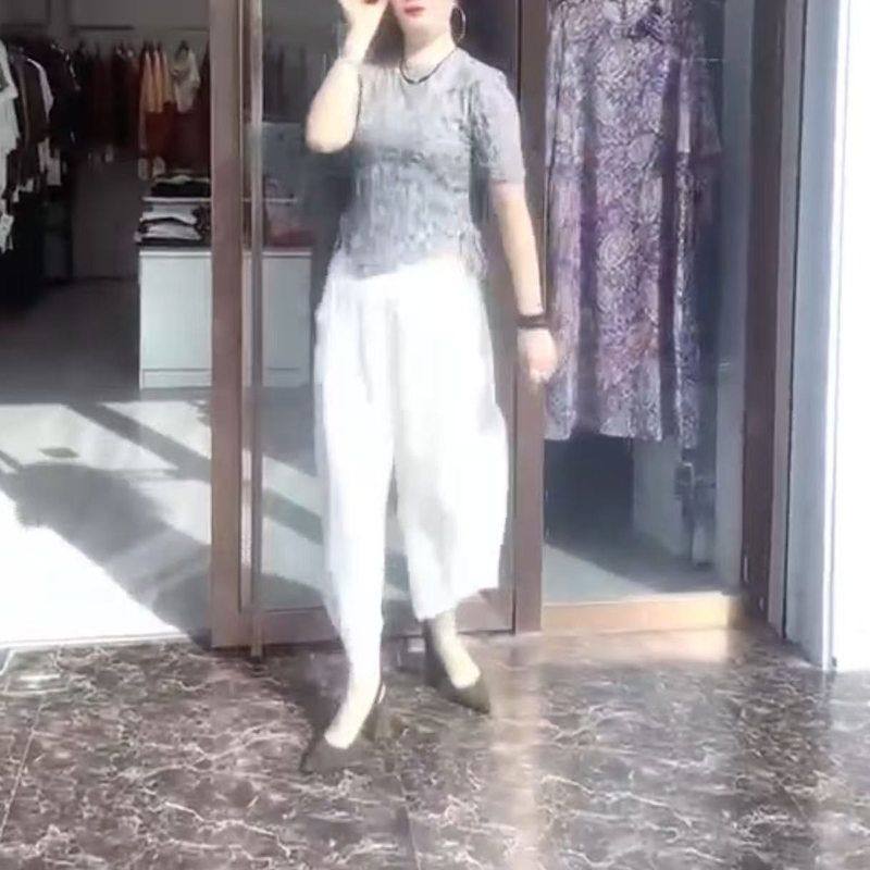 25572大爱美依缘2025夏季新款不规则抽绳修身上衣宽松哈伦裤时尚,女装/女士精品,时尚套装,淘宝优惠券,粉丝福利购,淘宝优惠卷