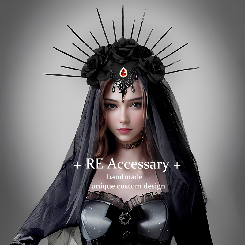 发箍披纱配饰皇冠万圣节