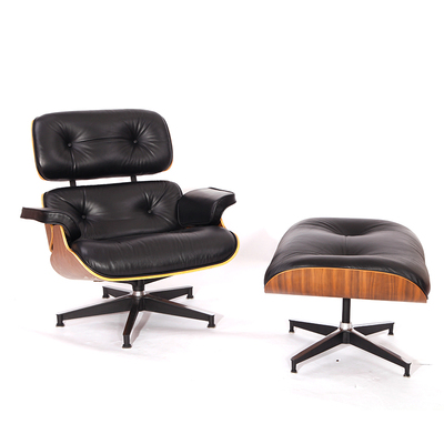 真皮伊姆斯客厅书房休闲风躺椅