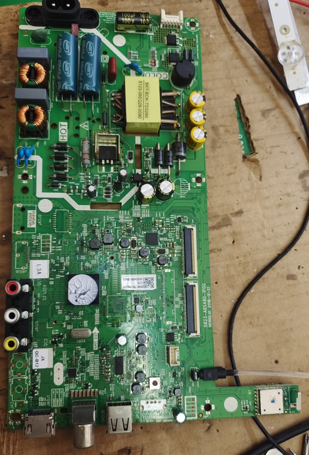 创维5823-A6S480-1P00主板,43Ⅹ6,6S48机型维修,卡开机画面