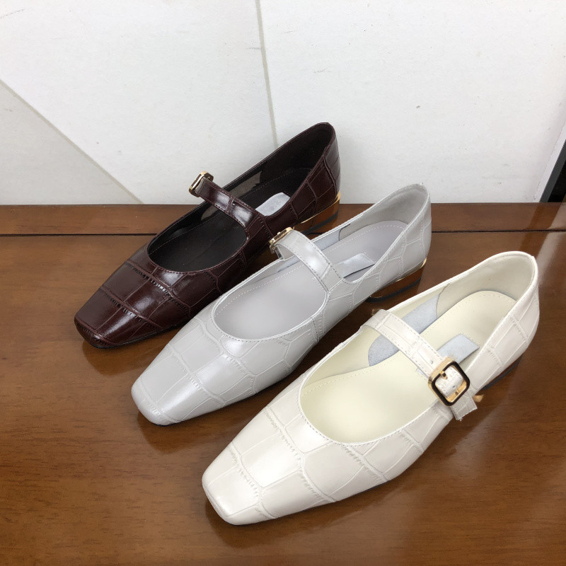 商场撤柜断码女鞋2025夏新款时尚复古休闲平底玛丽珍鞋浅口单鞋女