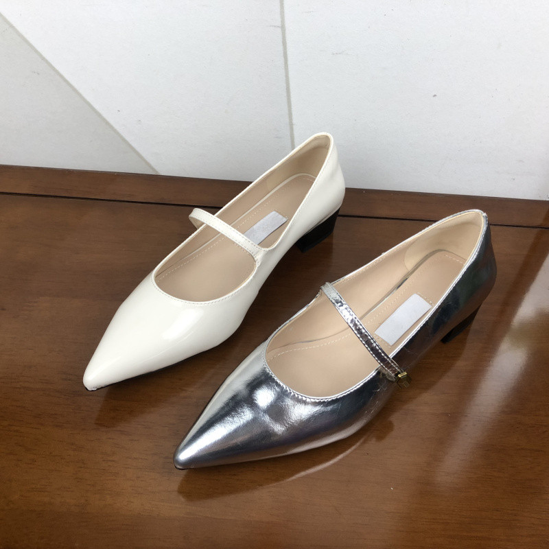 商场撤柜断码女鞋2025新款时尚百搭休闲一字扣复古浅口玛丽珍女鞋