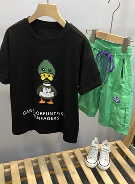 牛哆哆童装中大童韩版时尚t恤衫夏款时尚卡通洋气短袖51625