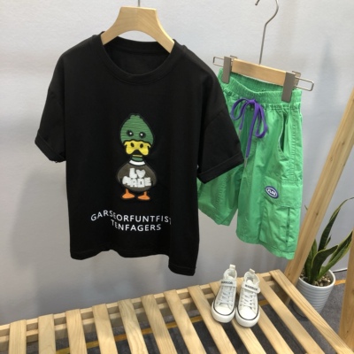 牛哆哆童装中大童韩版时尚t恤衫夏款时尚卡通洋气短袖51625