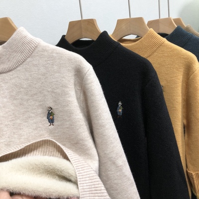 儿童加绒毛衣卡芙恰恰